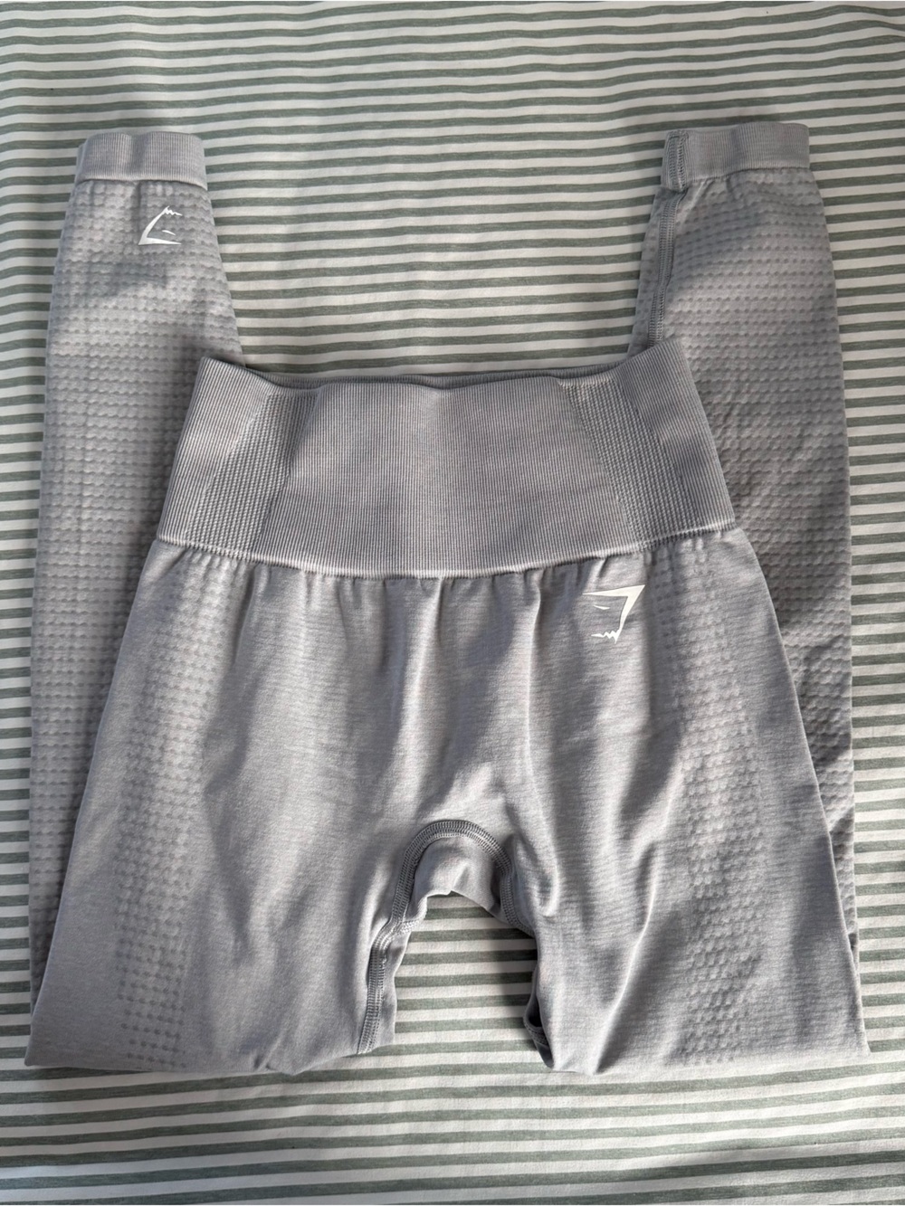 Gymshark Seamless High-Waist Leggings in Light Gray